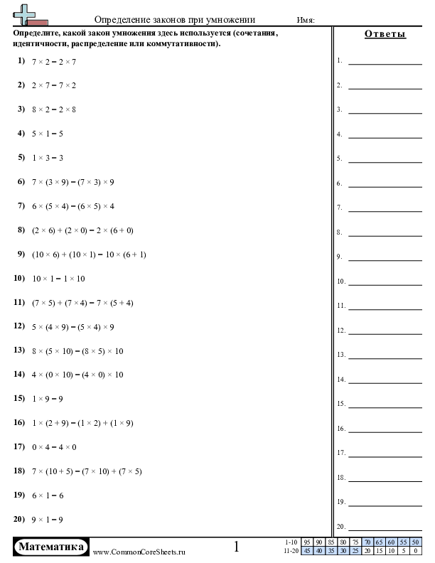 Смешанное- заполнение бланков worksheet